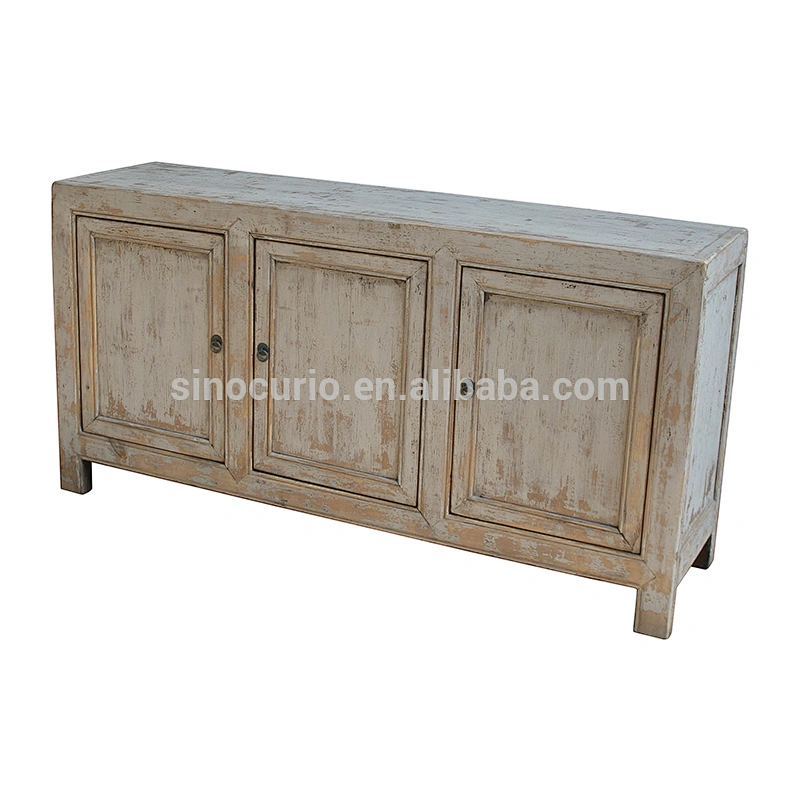 Antique chinese hand painted furniture shabby chic Gansu cabinet