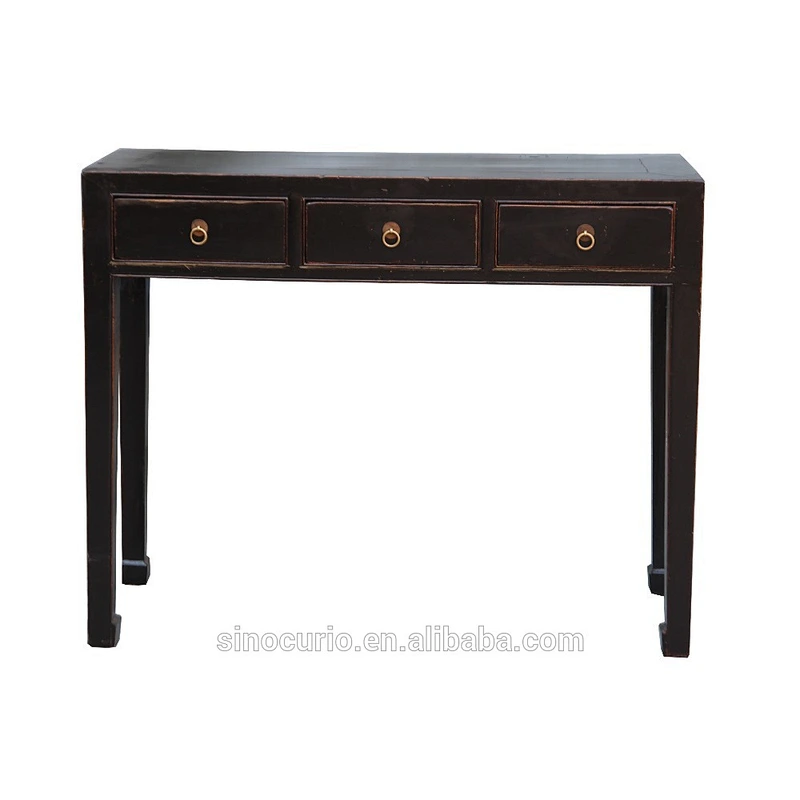 chinese antique alter table wood black console table