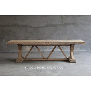 reclaimed elm dinning table