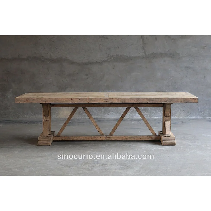 reclaimed elm dinning table