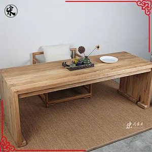 Chinese antique style recycle solid natural wooden office furniture computer desk