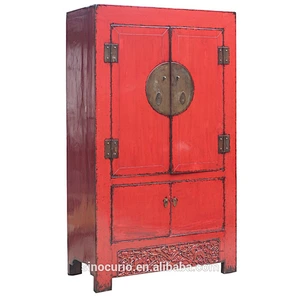 chinese antique furniture wedding solid wood sun wardrobe