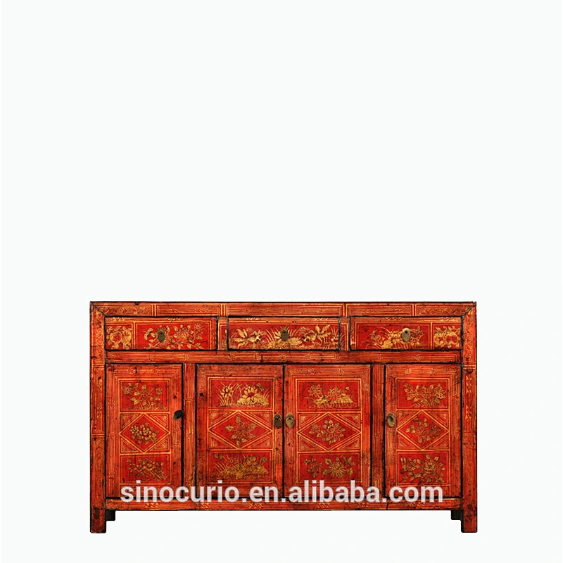 Antique Chinese Painted Dongbei Furniture