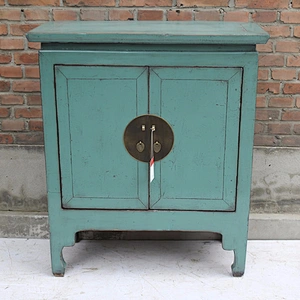 Chinese antique hand painted furniture classic bedroom nightstand