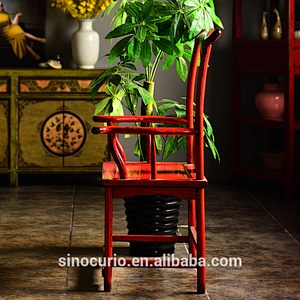 Antique style restaurant furniture rustic wood dining chair