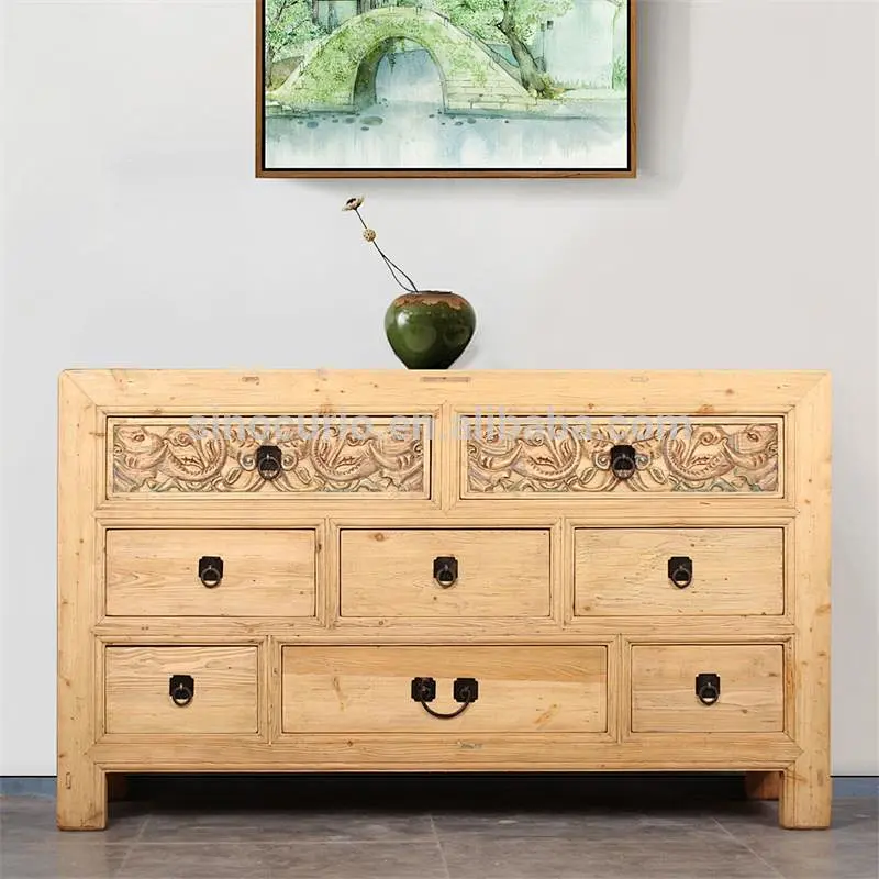wholesale furniture china Chinese antique furniture cabinet living room with reclaimed wood