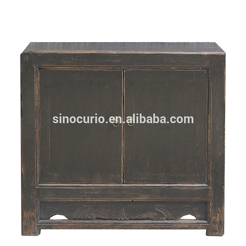 cheap wholesale furniture antique Chinese wooden hand carved shine cabinet vintage furniture china