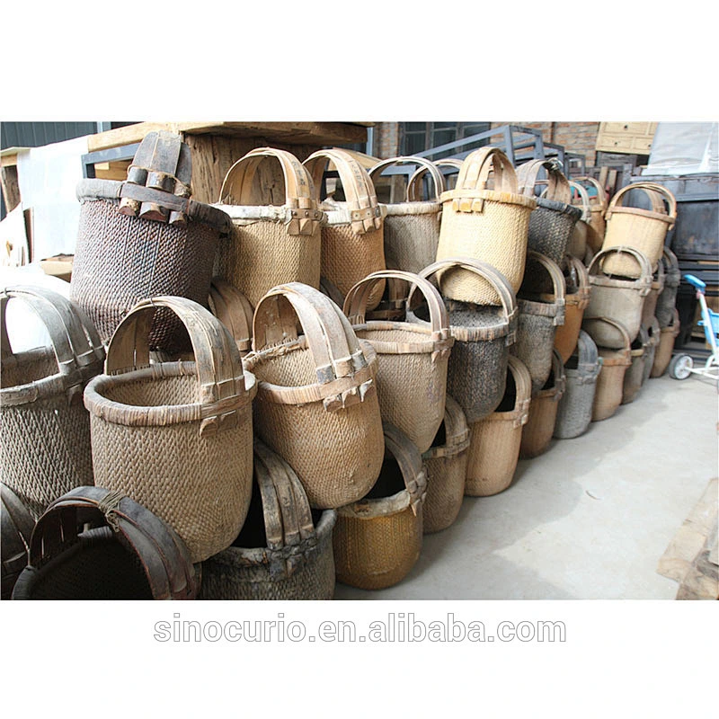 Chinese antique reproduction Shandong willow basket