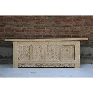 Chinese solid wood vintage furniture  Carving TV cabinet