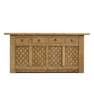 Antique hand carved furniture rustic shabby chic carved cabinet