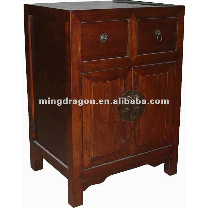 chinese antique two door two drawer storage cabinet