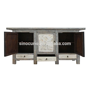 Chinese unfinished antique buffet cabinets sideboards furniture classic sideboards for wholesale