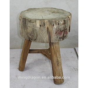 Antique Vintage Recycled Wood Stool