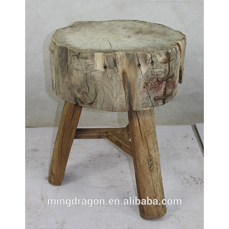 Antique Vintage Recycled Wood Stool