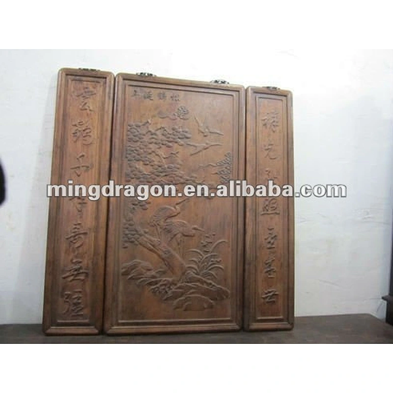 Chinese antique beautiful carved screen