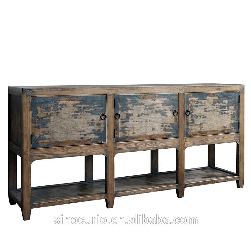 Antique furniture recycled elm wood boutique furniture