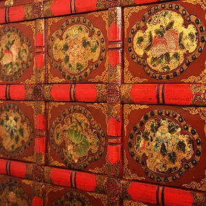 Chinese antique mongolia restored painting furniture