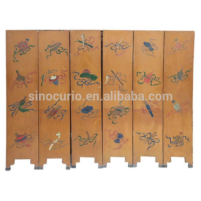 antique home decor wooden hand painted partition & room dividers