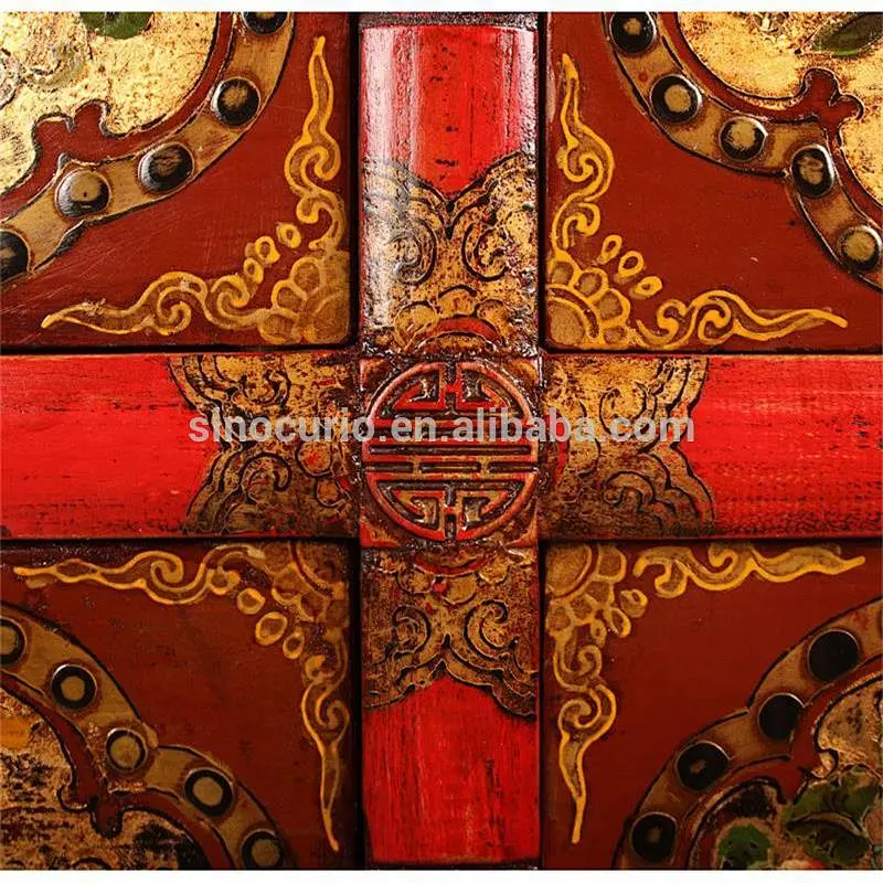 Chinese hand painted furniture antique furniture new tibetan furniture cabinet living room