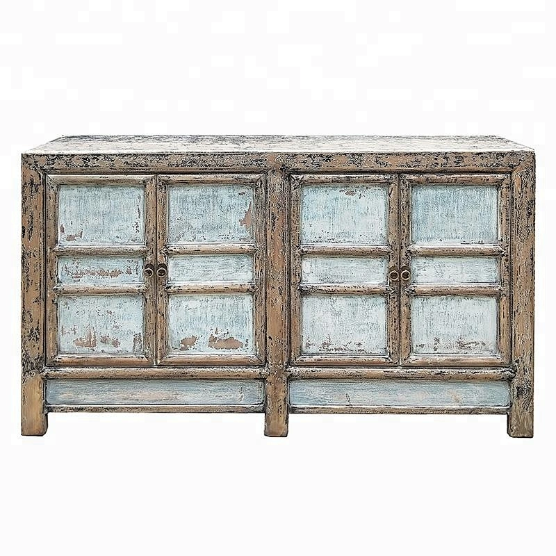 Asian shabby chic wholesale sideboard furniture reproduction cabinet