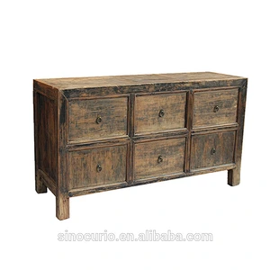 Asian furniture Chinese antique reproduction recycled timber pine wood wholesale sideboard