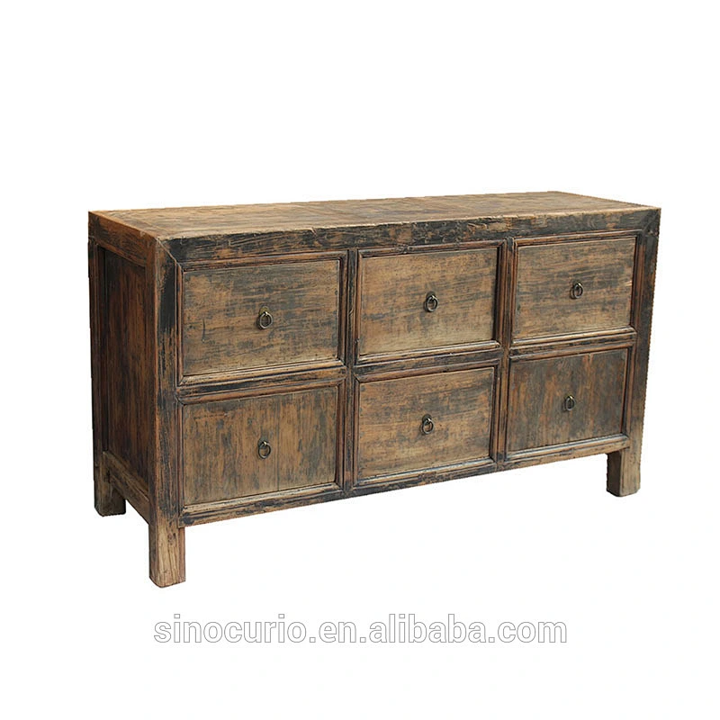 Asian furniture Chinese antique reproduction recycled timber pine wood wholesale sideboard