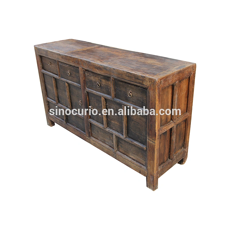 chinese antique living room furniture reclaimed elm wood sideboard cabinet