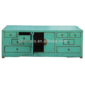 Chinese antique reproduction furniture vintage tv cabinet stand