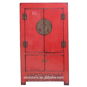 chinese antique furniture wedding solid wood sun wardrobe