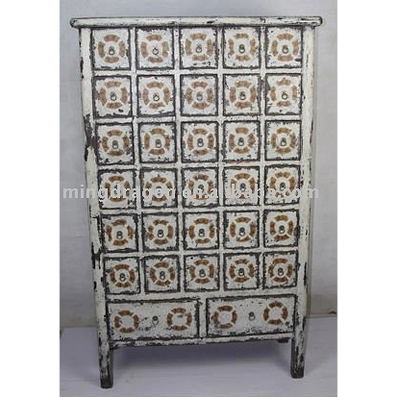 Chinese antique medicine cabinet with drawers