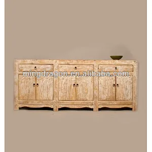 Chinese antique natural industrial reclaimed wood cabinet
