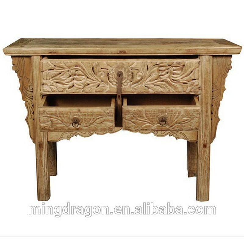 Chinese Hand Carved Antique Solid Wood Table