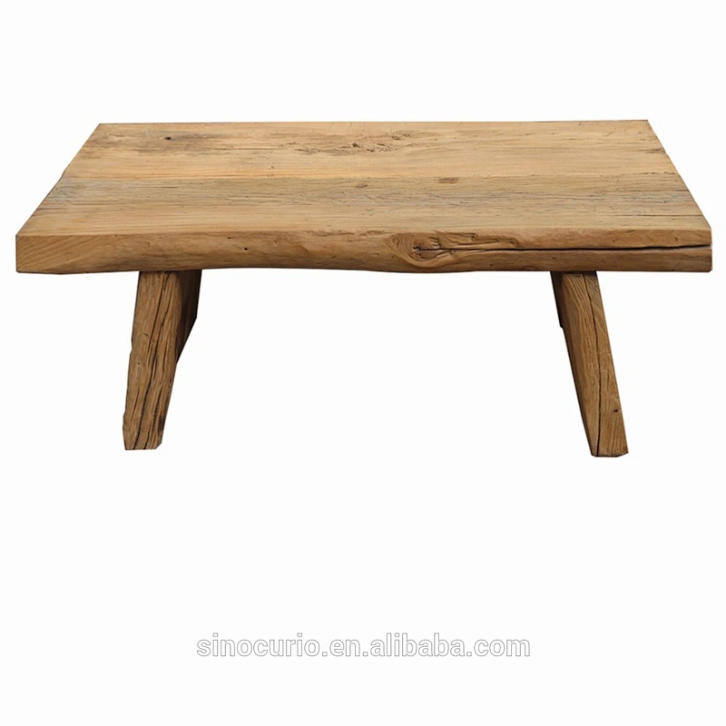 Chinese recycle wood garden furniture outdoor rustic wooden bench