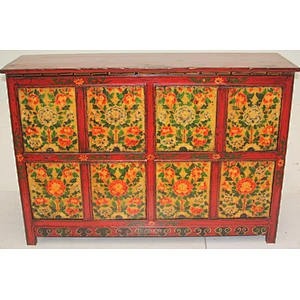 chinese antique painted Mongolian cabinet