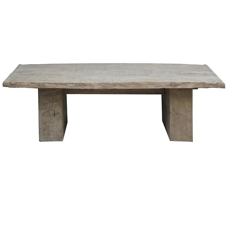 Retro hand-made custom furniture natural reclaimed wood coffee table