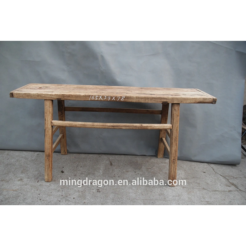 Chinese antique elm wood country furniture natural console table