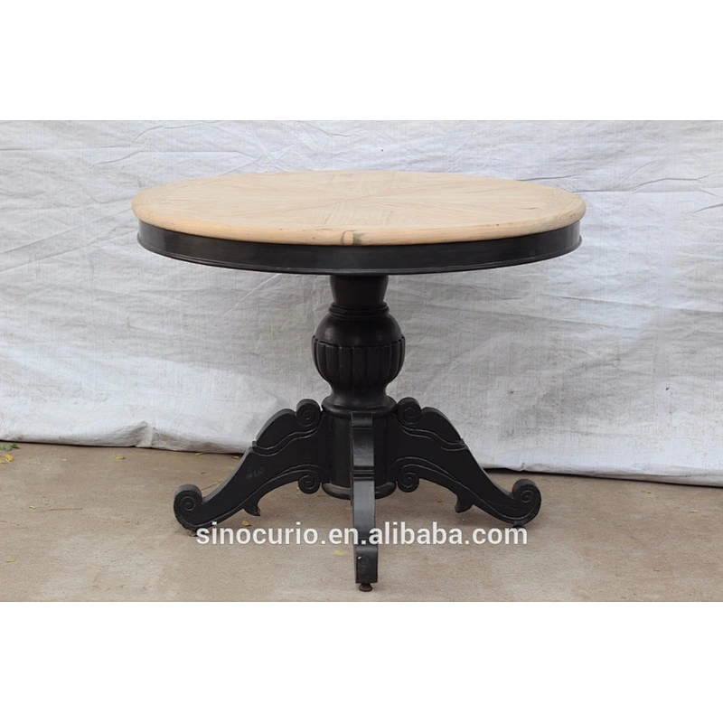 Chinese antique wooden round dining table