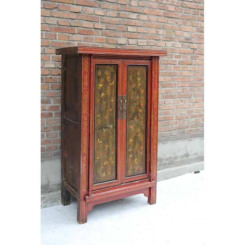 Antique style wood furniture chinese hand painting wardrobes