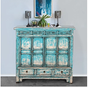 Antique living room country style wooden storage cabinet