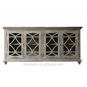 Chinese Antiques Gansu Carved Sideboard Cabinet