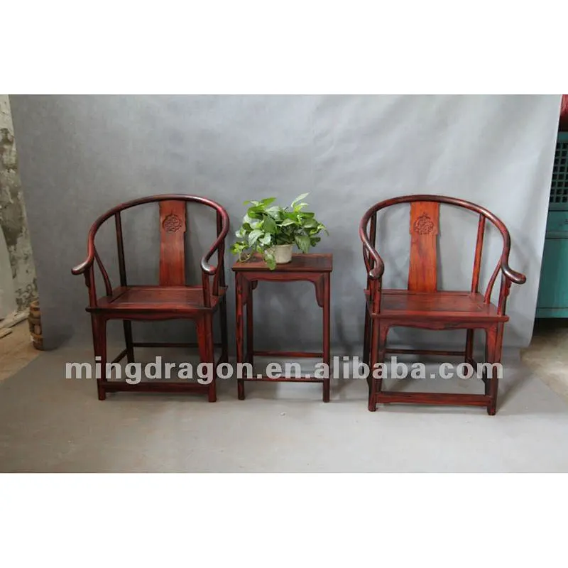 Chinese antique furniture rosewood chairs & tea table