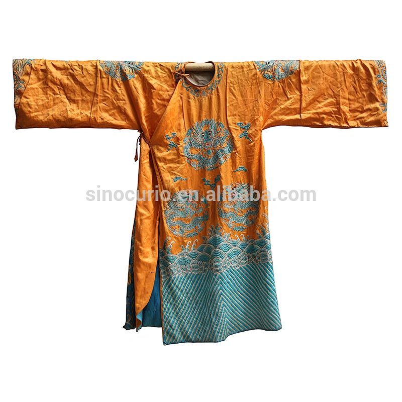 Chinese style home decor antique silk costume kimono robe