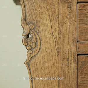 chinese antique style recycled wood sideboard