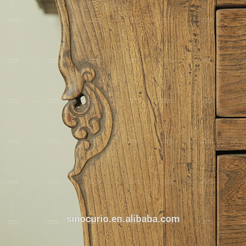 chinese antique style recycled wood sideboard