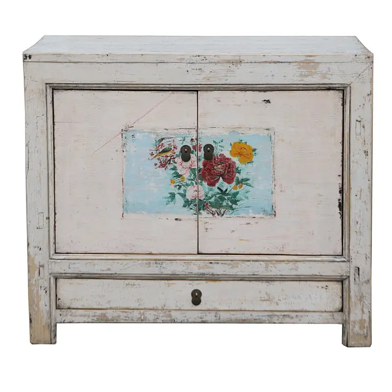 Chinese Antique Shabby chic furniture antique wooden living room cabinets designs