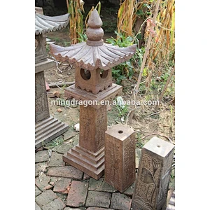 Hand Carved Garden Lantern, Decorative Stone Lanterns