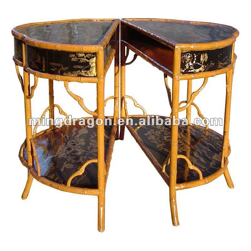 half round table