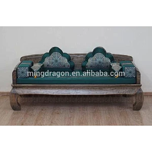 Chinese antique furniture wholesale elm sofa arhat bed