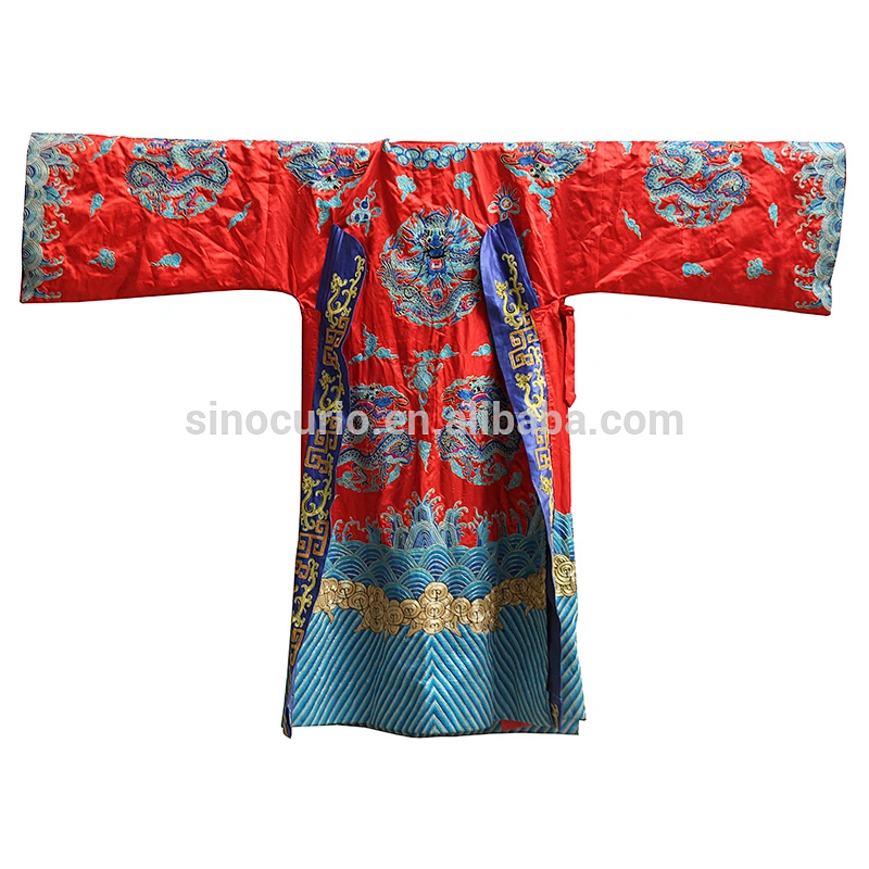 Chinese style home decor antique silk costume kimono robe