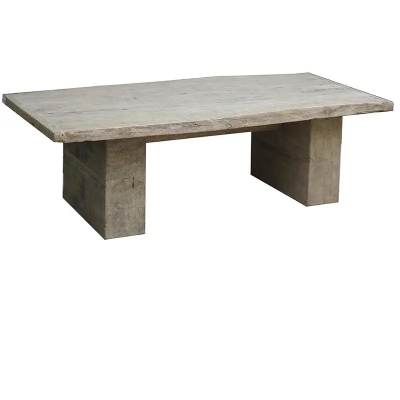 Retro hand-made custom furniture natural reclaimed wood coffee table
